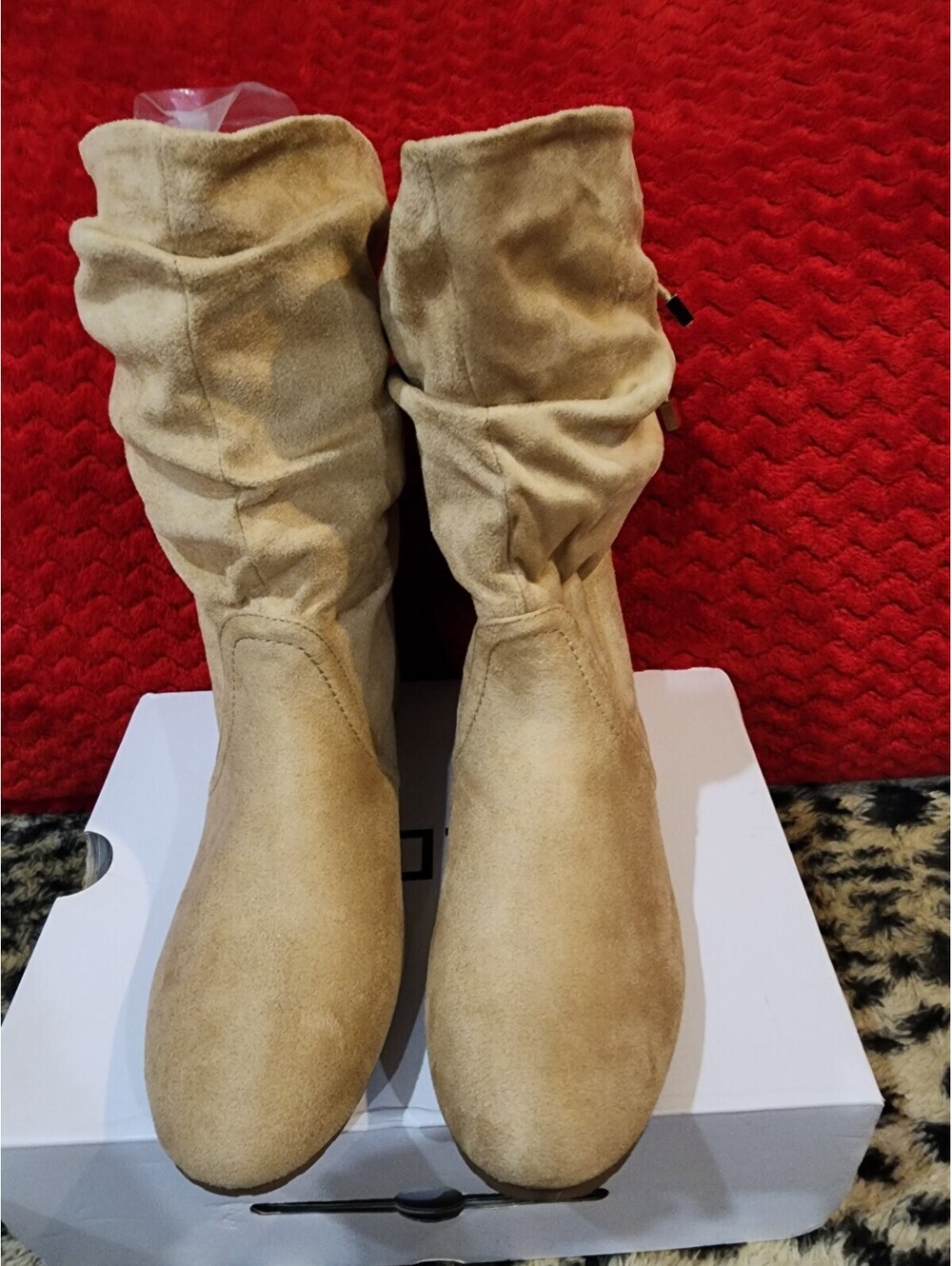 Botas Marca Aldo Neria-35 39071797 de Gamusa Tan Suede Round Toe 38 8 New In Box